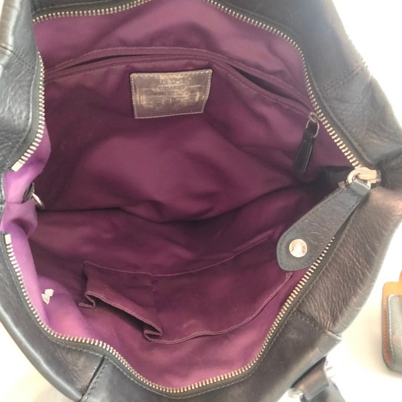 Coach Black Leather Purse Satchel Handbag - Picture 5 of 16